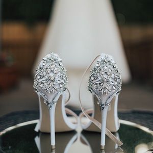 Beautiful detailed wedding heels for sale!